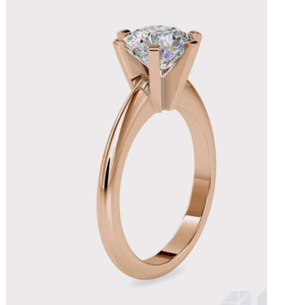 13.56 gms 18k gold and platinum ring with 0.54 ct. diamonds prongs