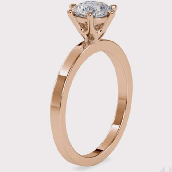 Latest disigne 4.88 gms male and female ring with diamonds prongs