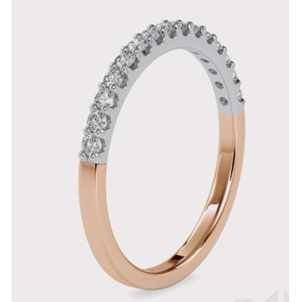 10.72 gms male and female ring with 0.4 ct. diamond prongs