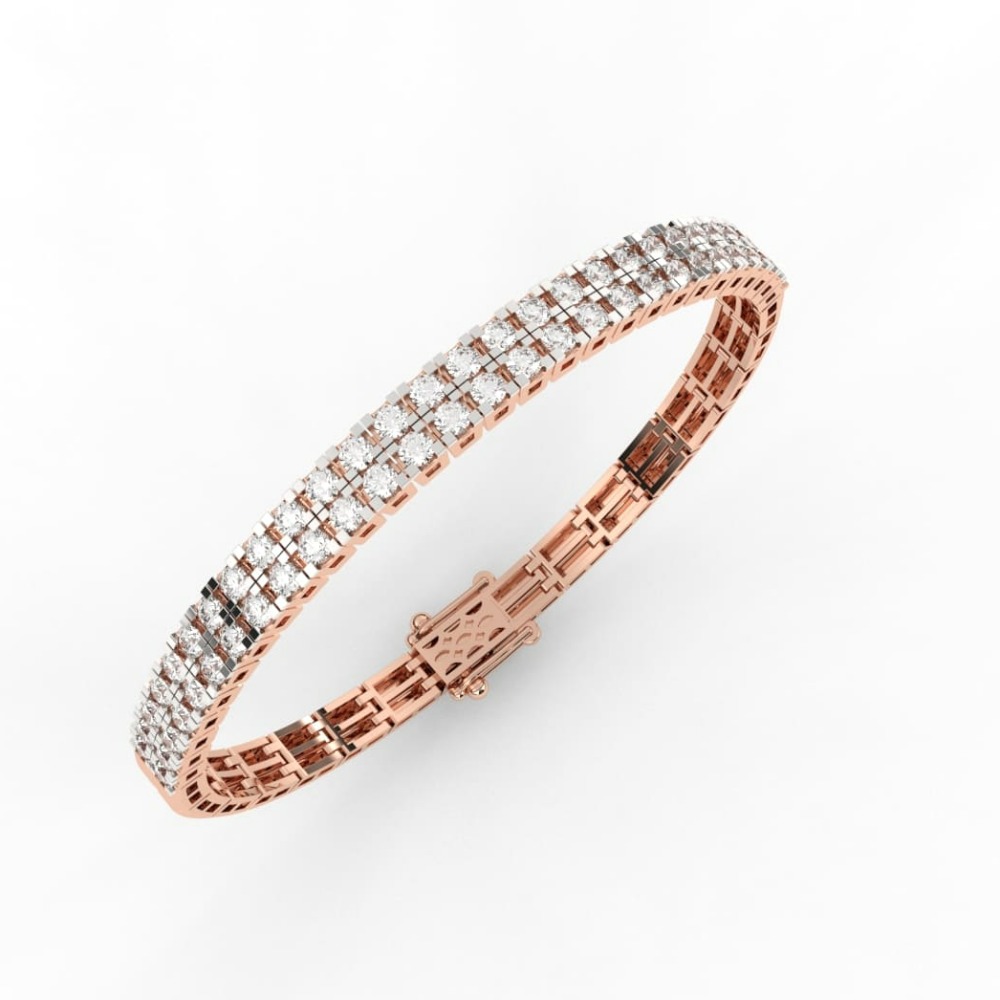 Two Row Tennis Alternative Diamond Bracelet