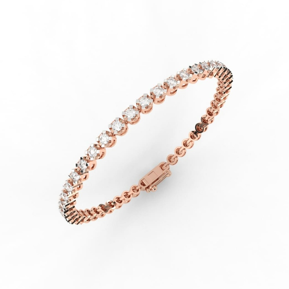 Big And Most Shiny Diamond Tennis Bracelet