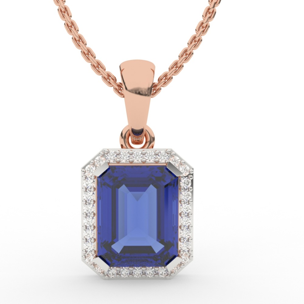 Elegant Sapphire Gem Pendant