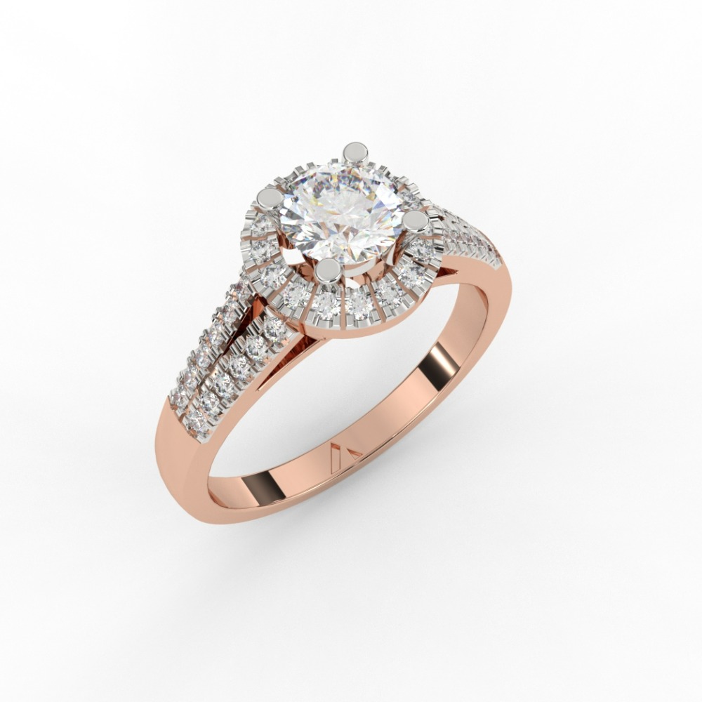 Halo Diva Diamond Ring