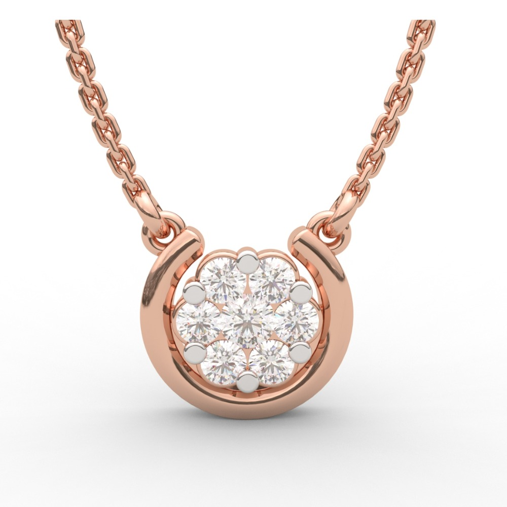Sunburst Gold With Diamond Pendant