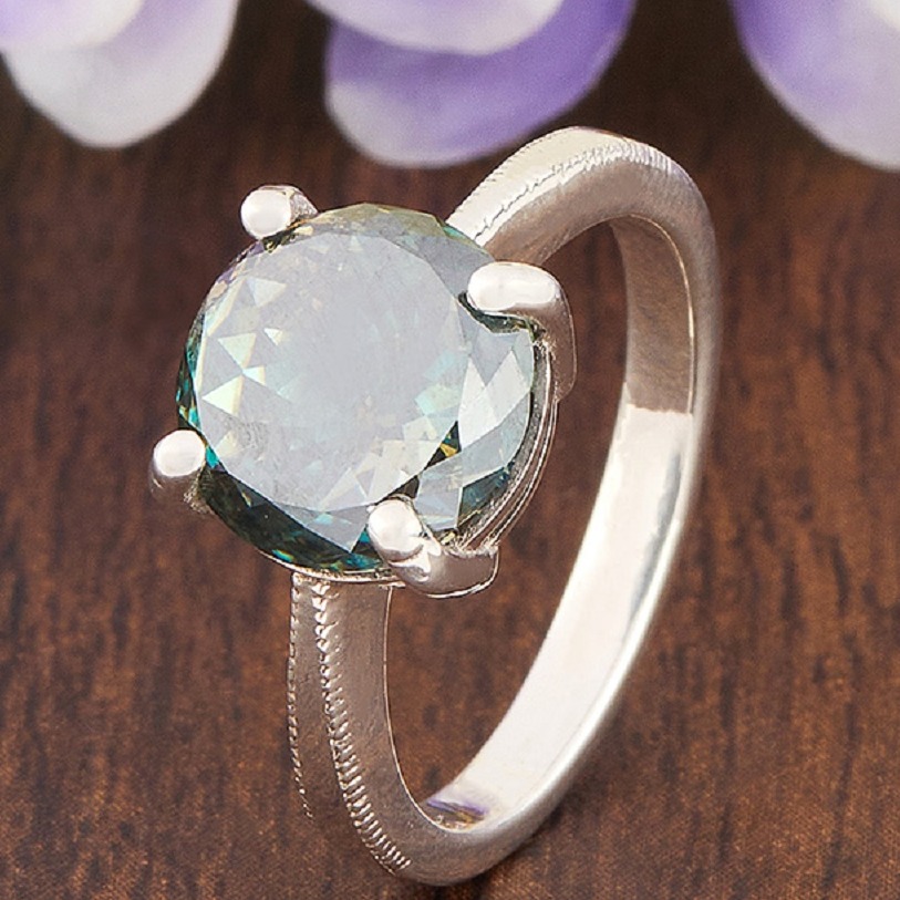 2.38ct portuguese moissanite diamond ring