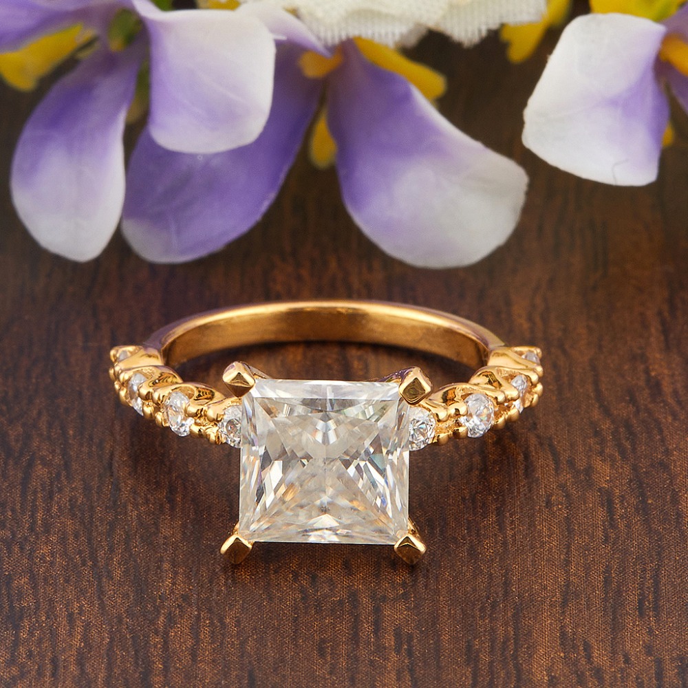 3.25ct Princess Lab Grown Diamond Ring