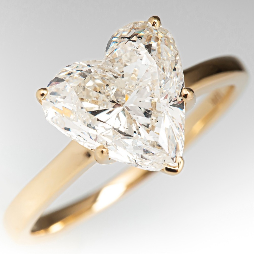 Solitaire Heart Shape Diamond Ring
