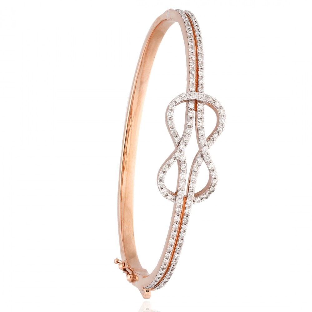 18K Rose Gold Diamond Bracelet