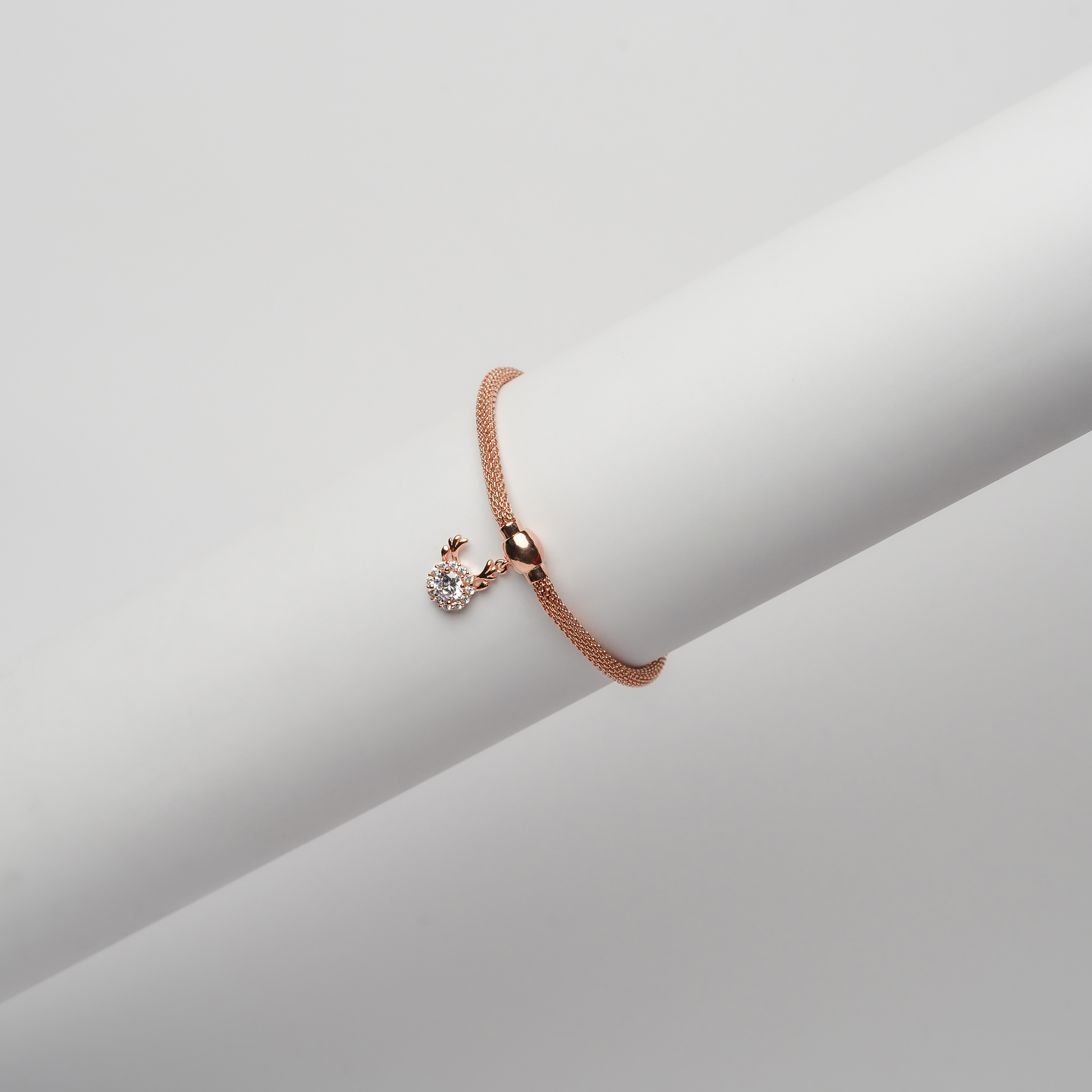 Rositaa Rose Gold Deer Horns Bracelet