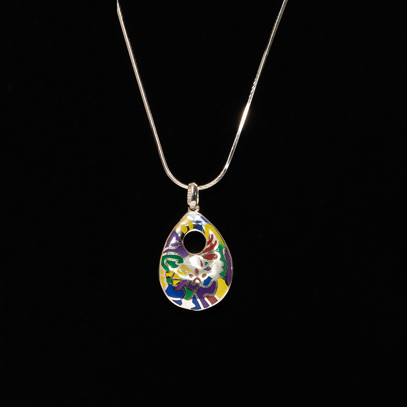 Beautiful Crafted Turquoise Pendant Set
