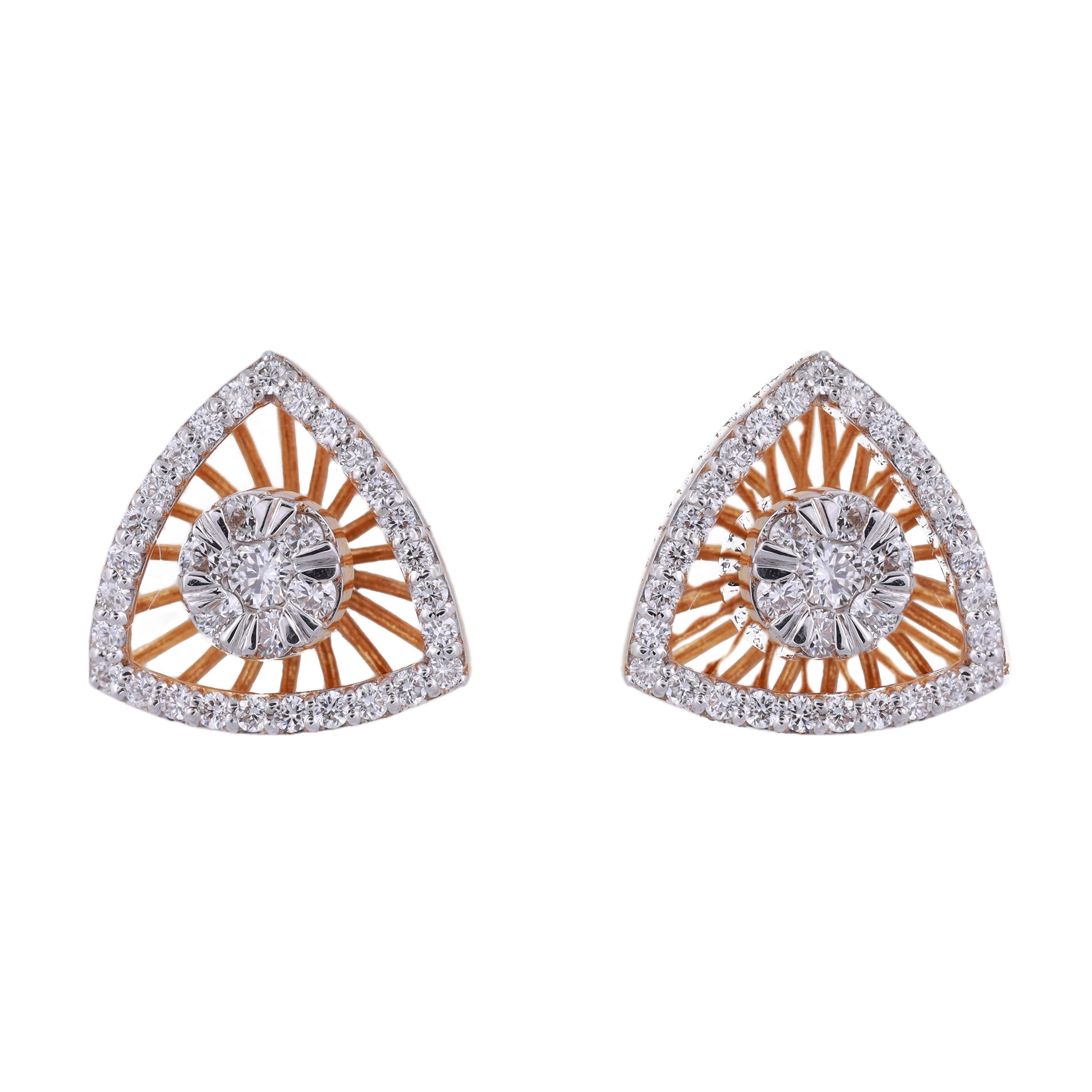 18K Gold Lab Grown Diamond Earring For Women
