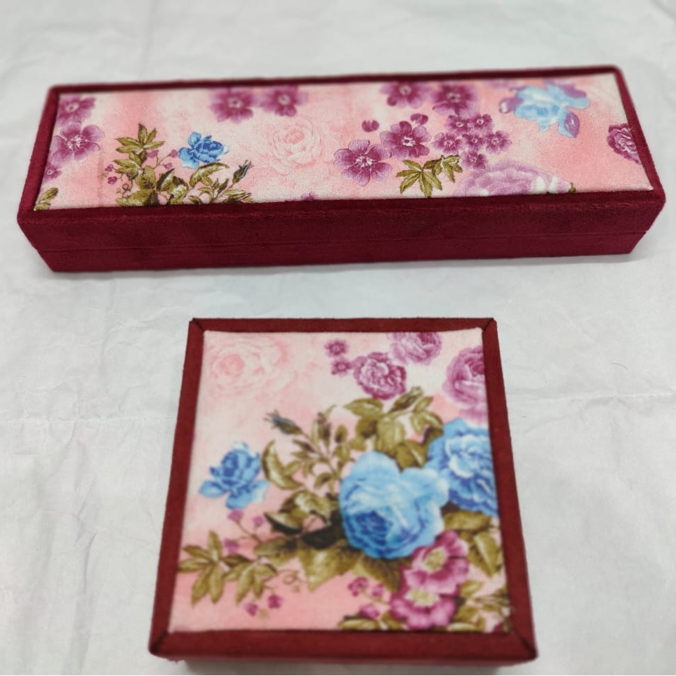 Flower Print Jewellery Box