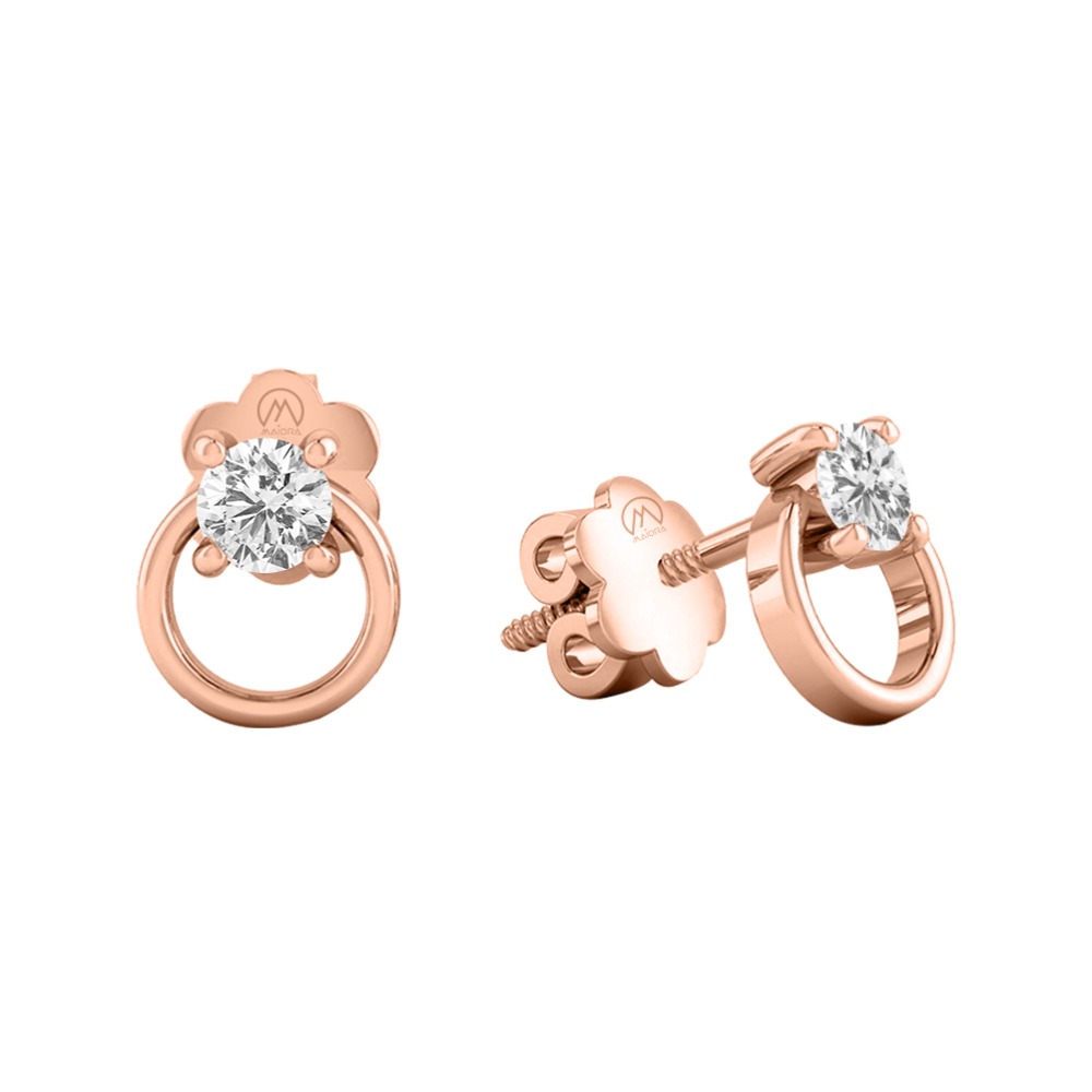 14k gold designer diamond earring jer25
