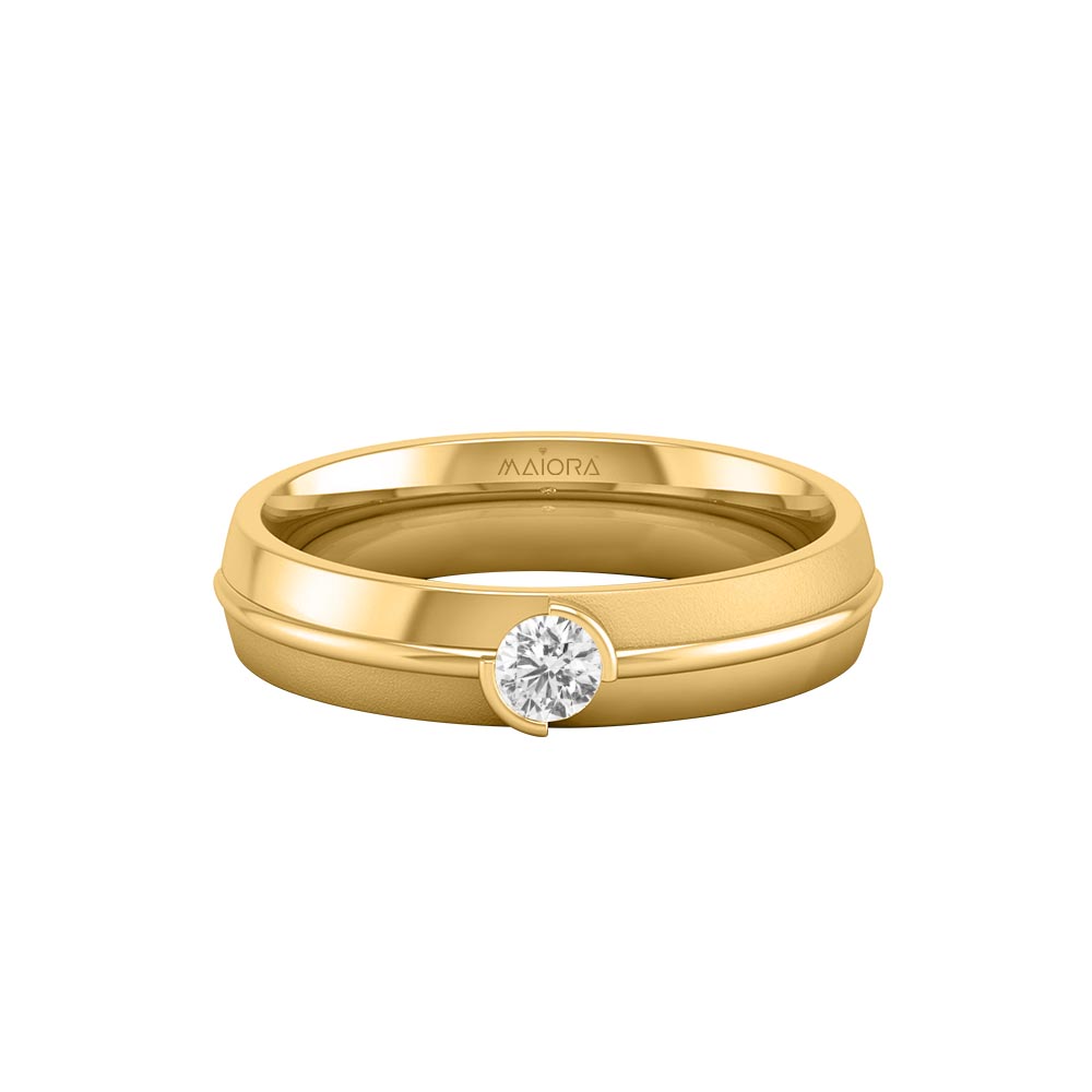 Diamond 14k Gold Mens Ring