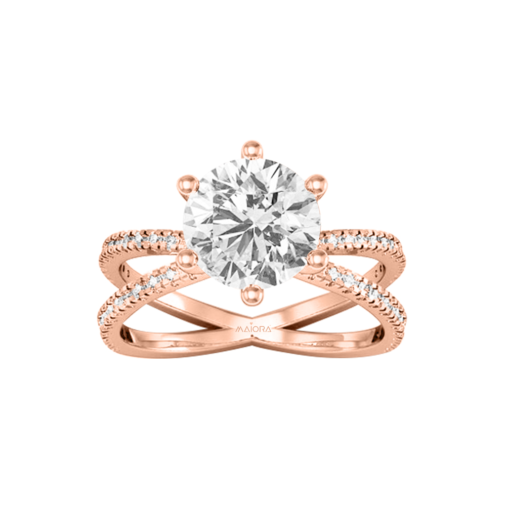 14K Gold Dazzling Diamond Ring JLR16