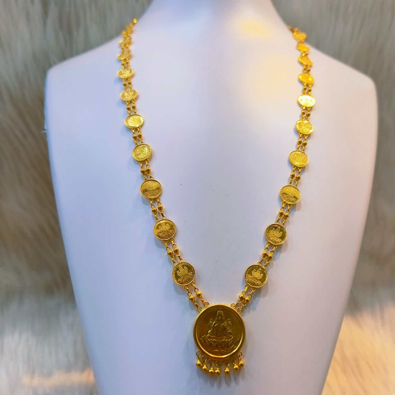 916 Gold Laxmi Design Necklace