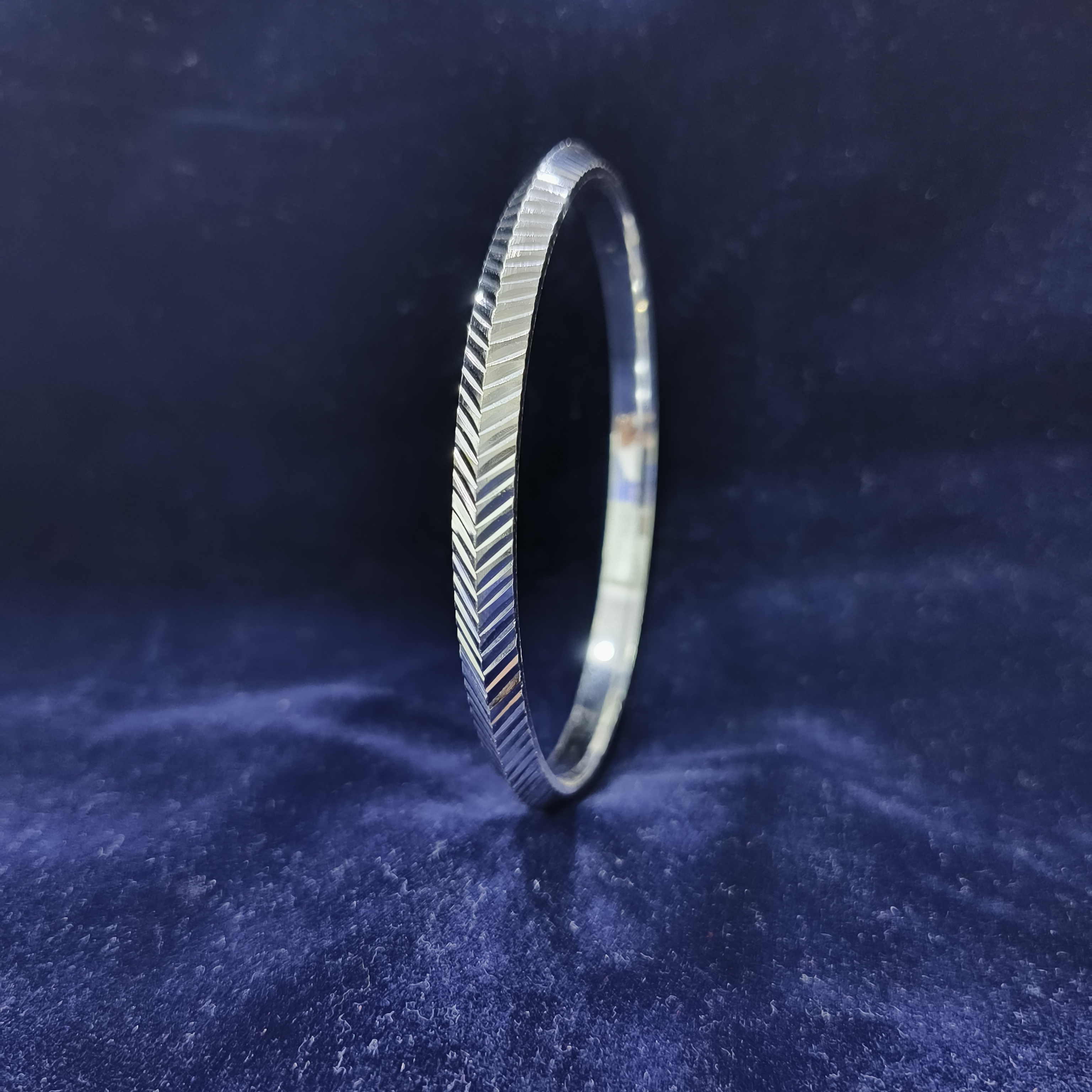 925 Silver Dazzling Mens Kada