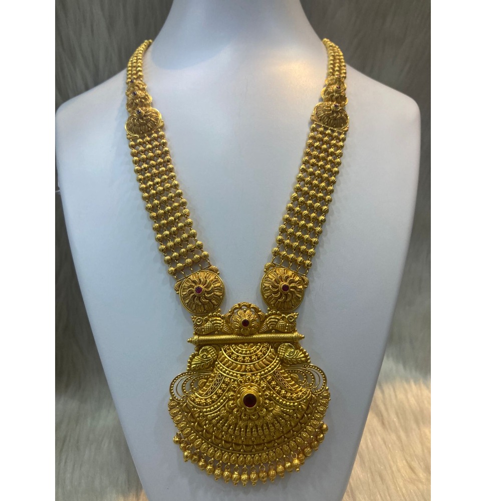916 gold long necklace for wedding