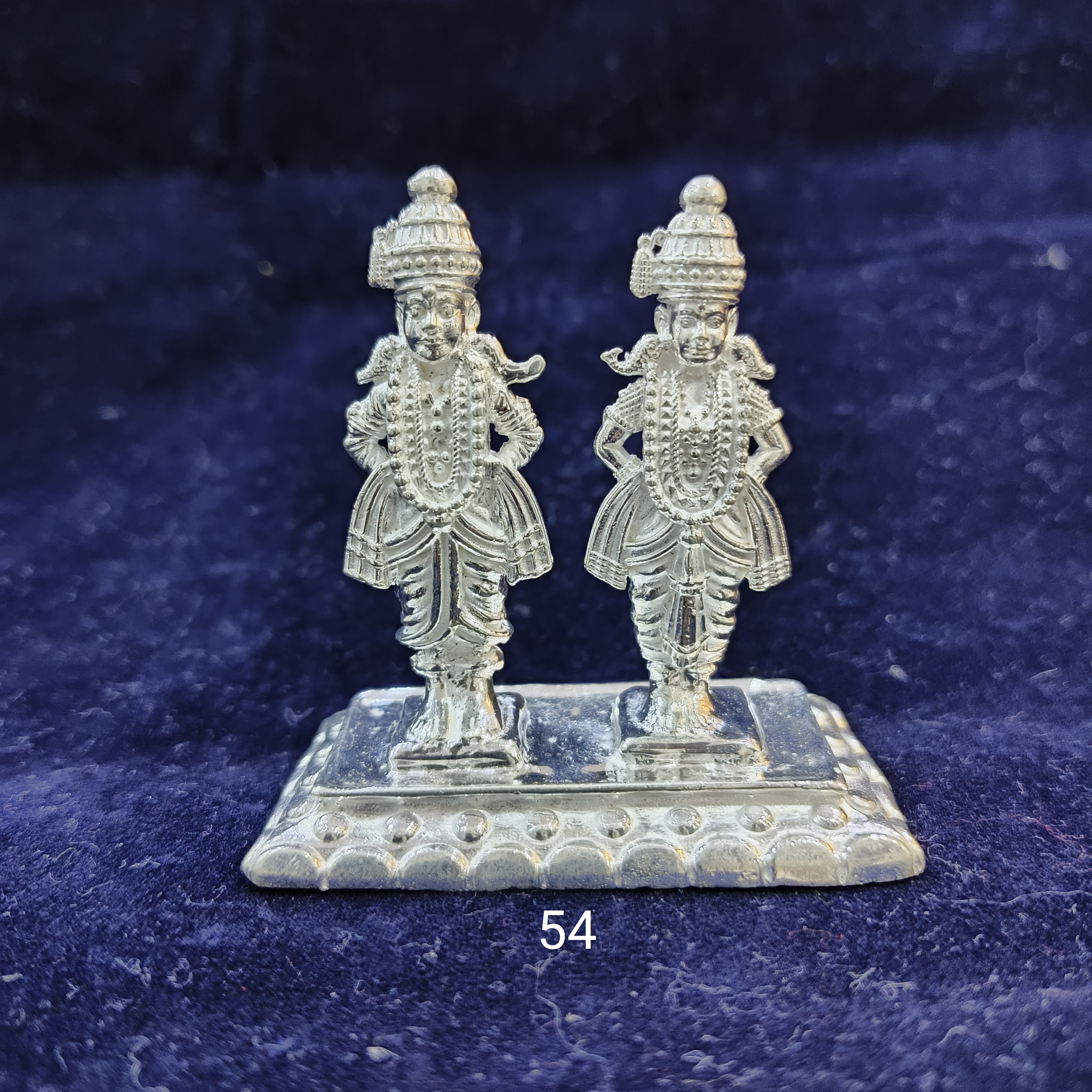 Silver vitthal rukmai idol
