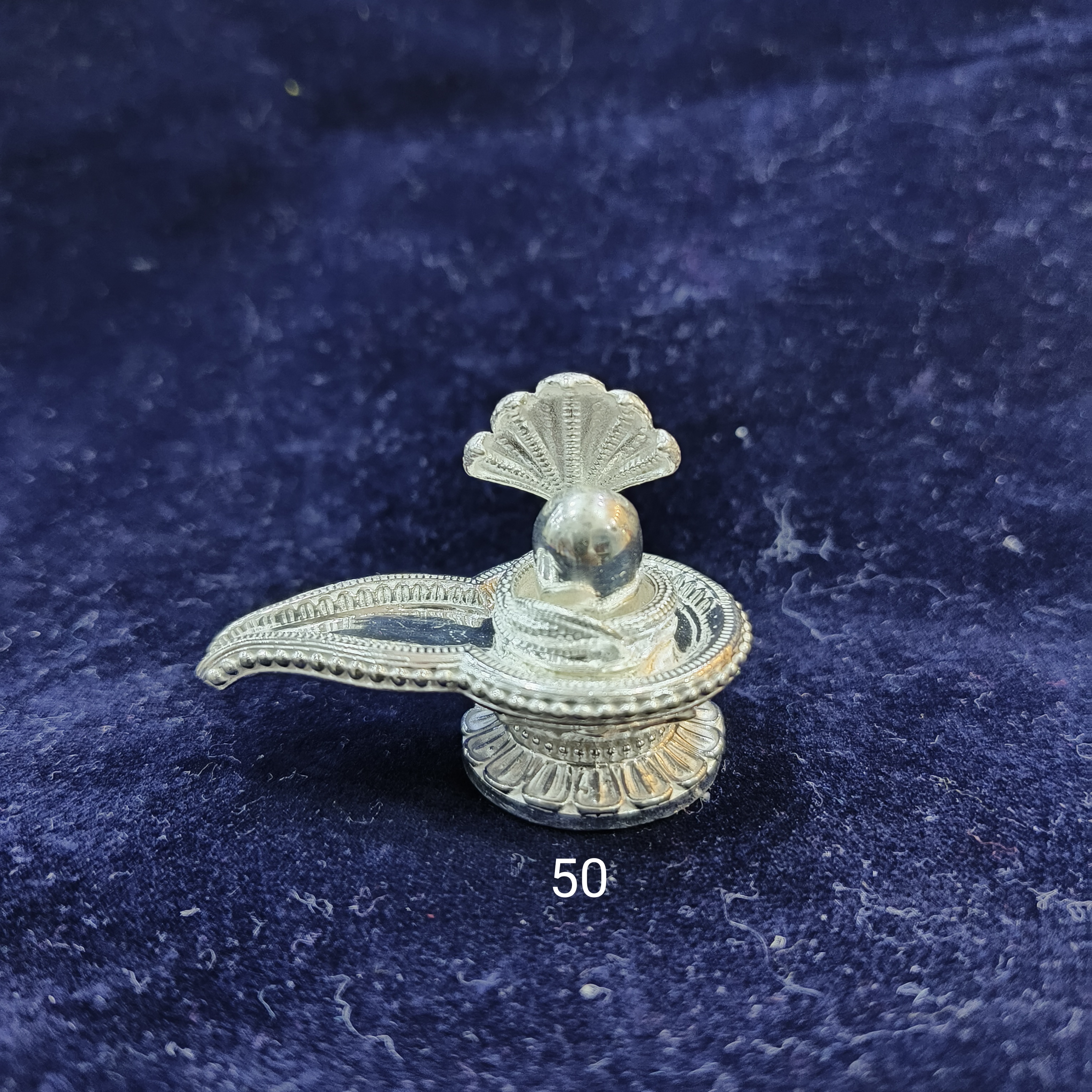 925 Silver Shivaling Idol