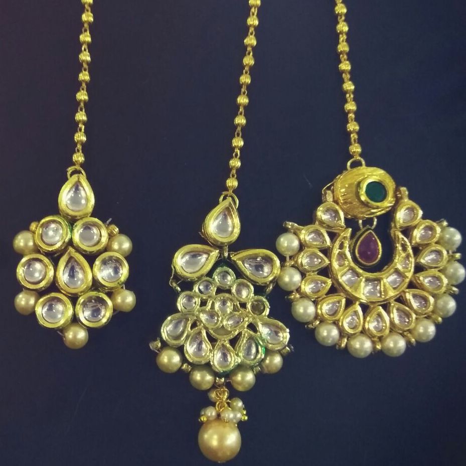Bridal Designer Maang Tikka Indian Fashion Jewellery