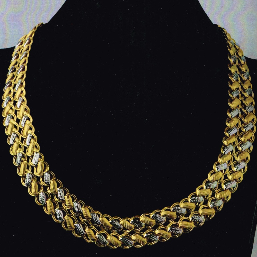 22KT hallmarked fancy lotus Chain SC-C069