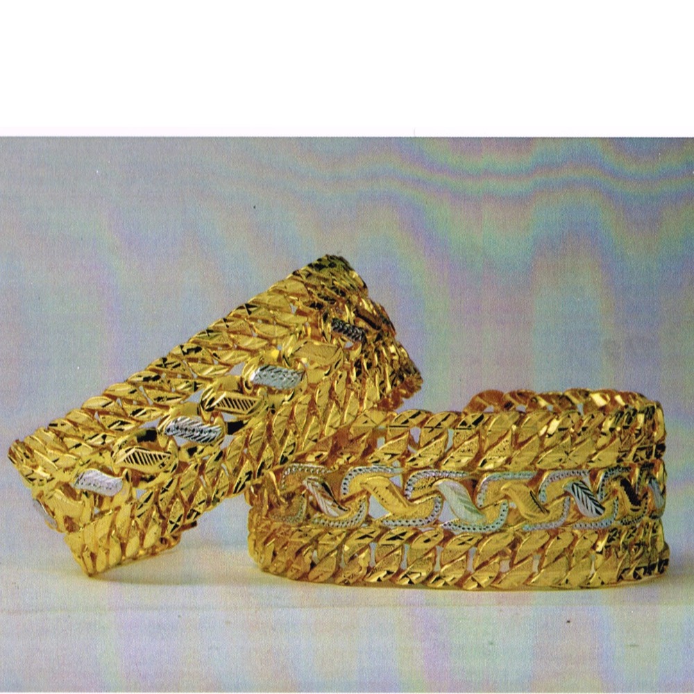 22KT hallmarked fancy singapore Bracelet SC-B063
