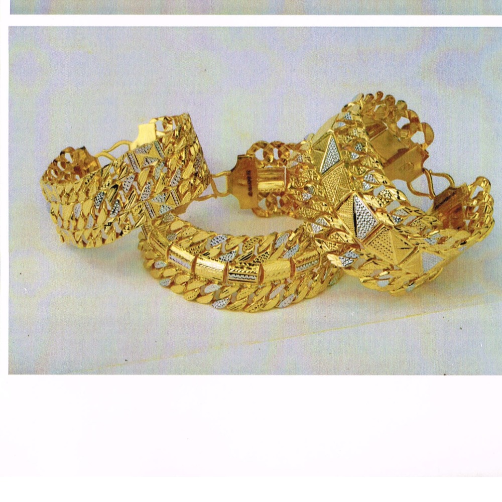 22KT hallmarked fancy singapore Bracelet SC-B062