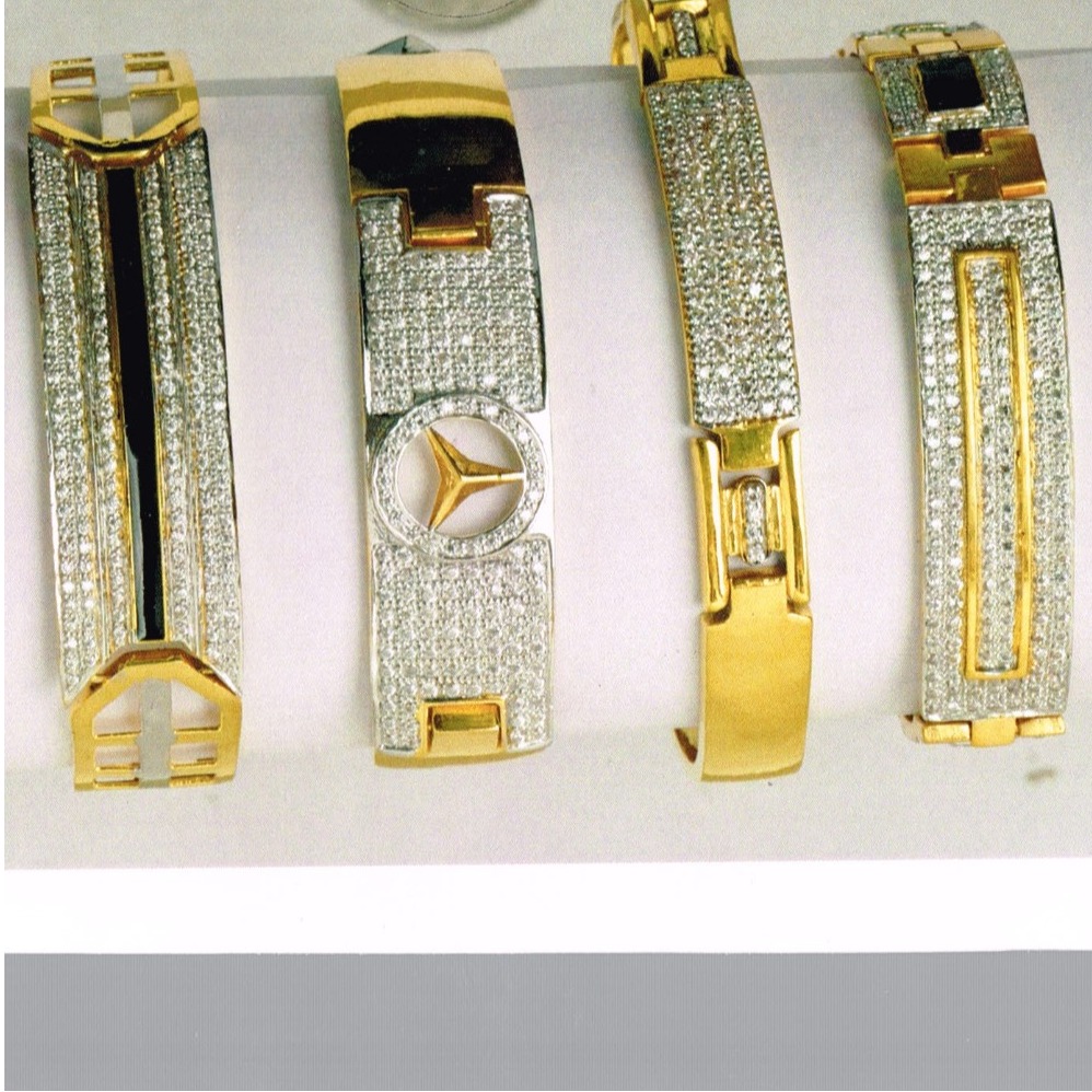 22kt hallmarked fancy kada sc-b054