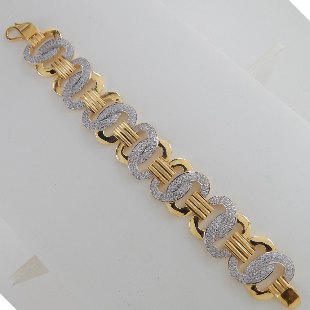 22KT hallmarked fancy casting Bracelet SC-B043