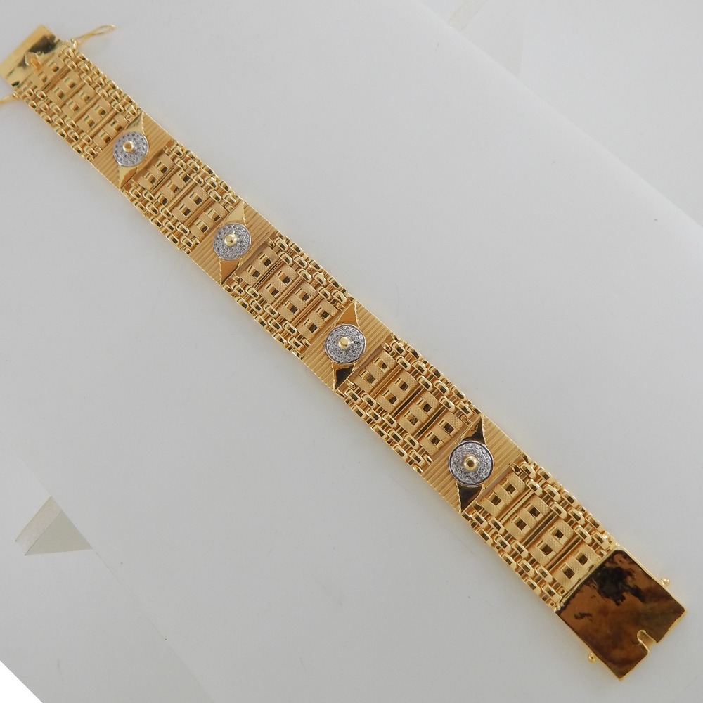 22KT hallmarked fancy casting Bracelet SC-B042