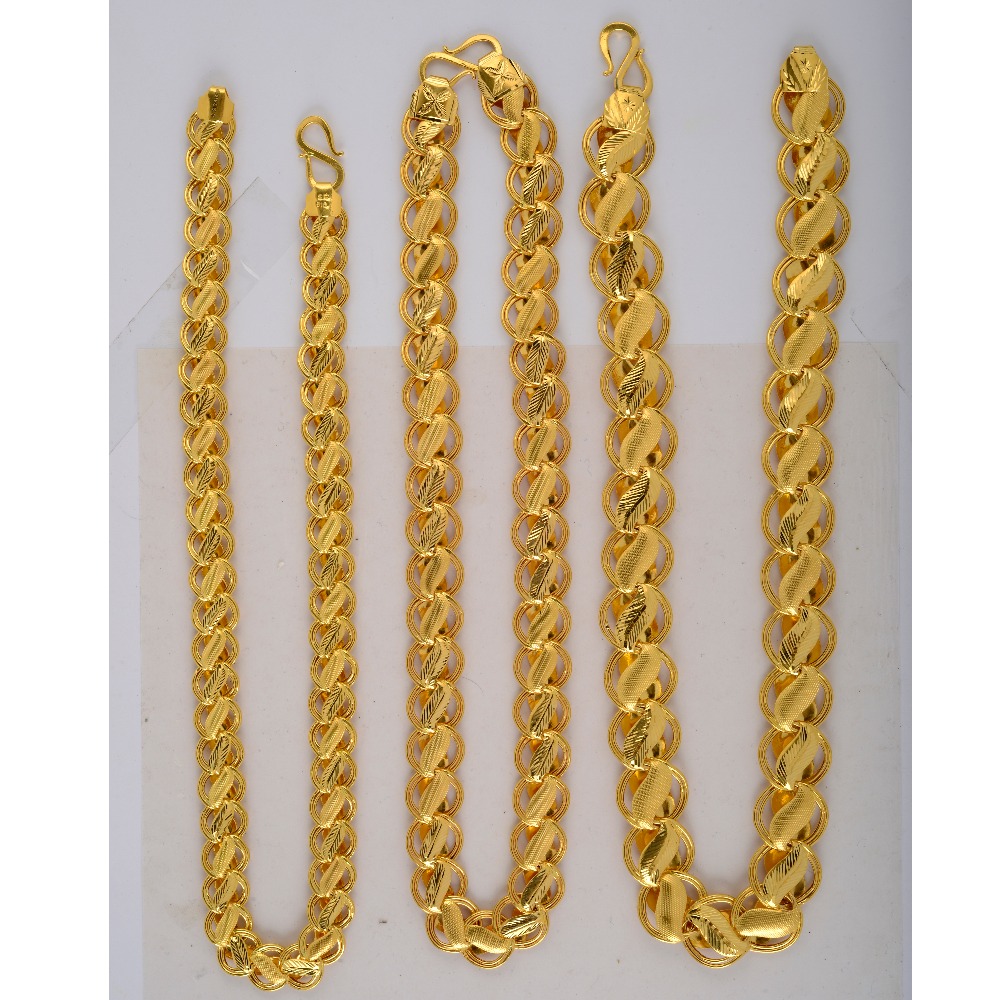 22ct hallmarked fancy lotus Chain SC-C047