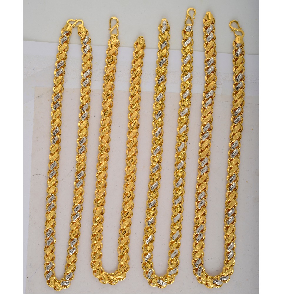 22ct hallmarked fancy lotus Chain SC-C046