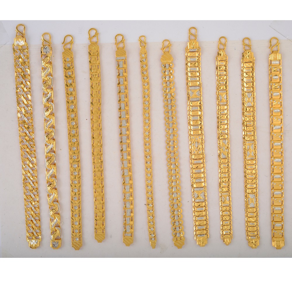 22ct hallmarked fancy hollow Bracelet sc-b012
