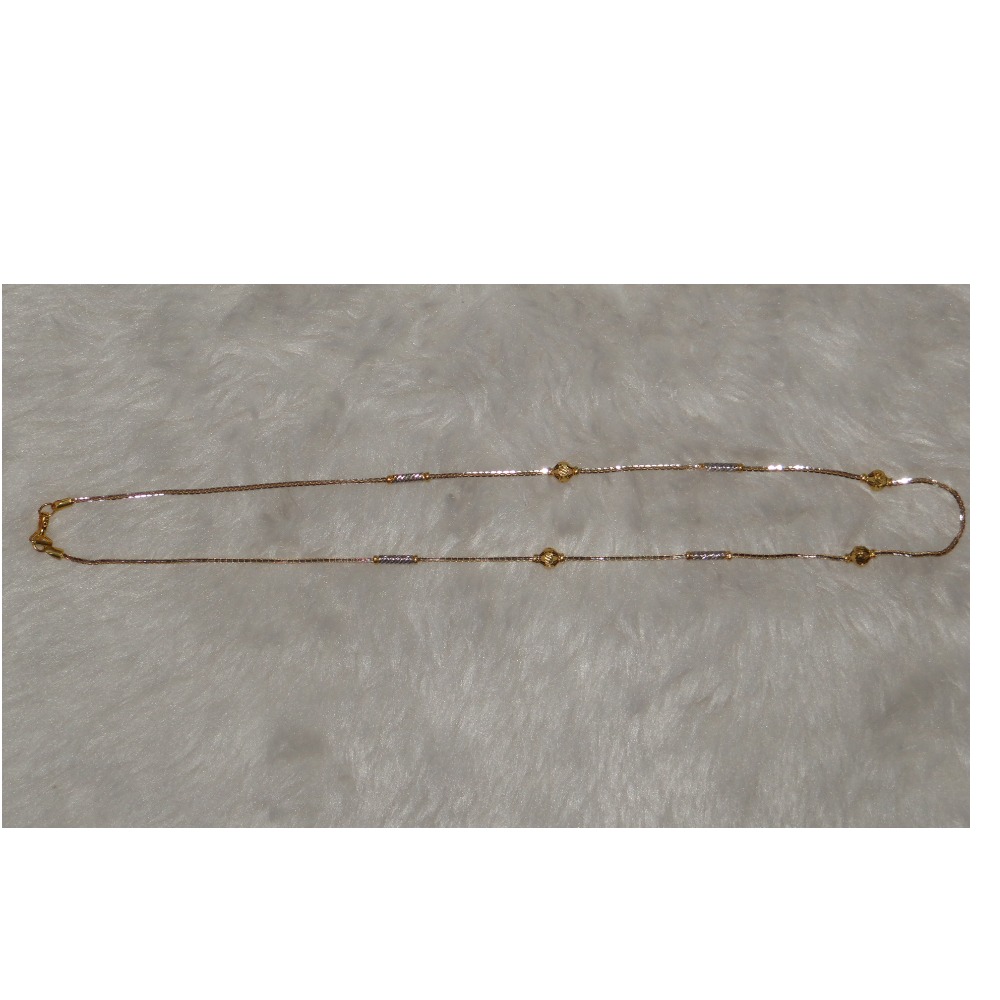 22KT Gold Light Weight Fancy Ladies Chain