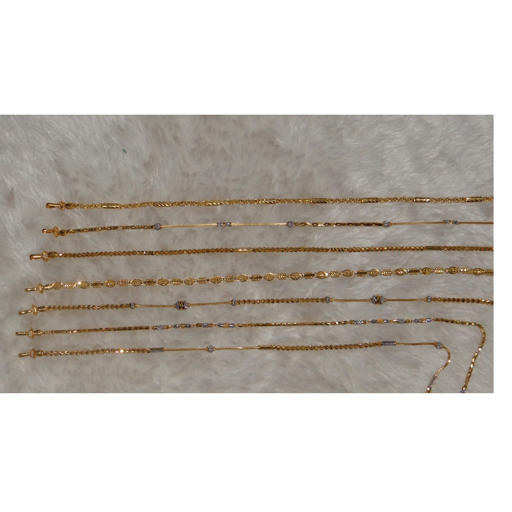 22KT Attractive Light Weight Chain Designs