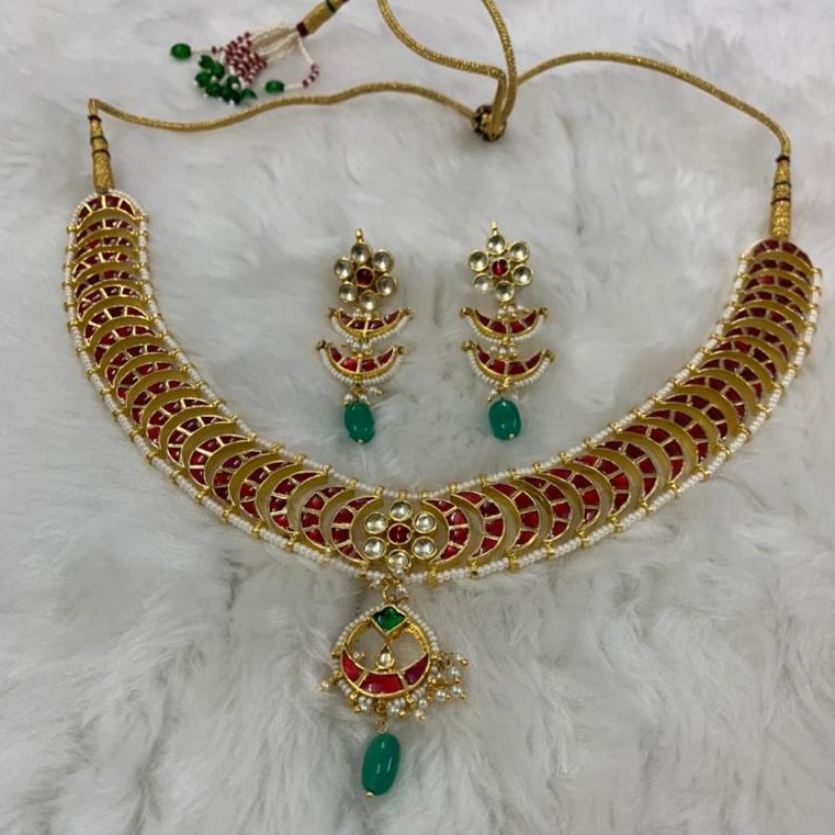 Designer kundan jadau necklace Set
