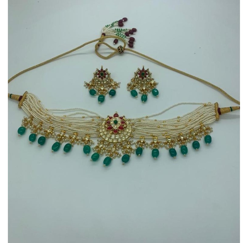 kundan Artificial necklace set - Image 2