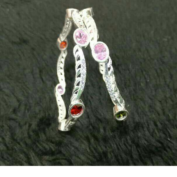 Designer Silver Najariya Bacha Kadli