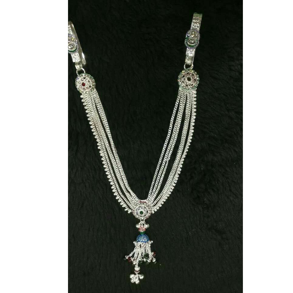 Designer Silver Ladies Double Naka Juda