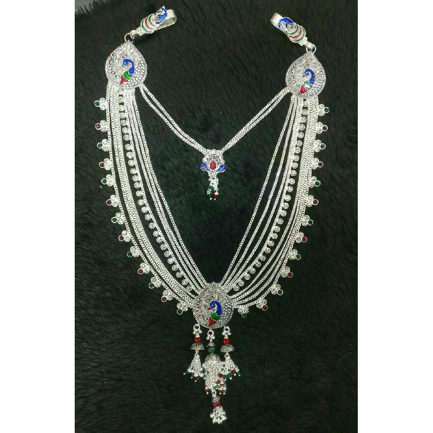 Designer Silver Double Naka Juda Kandora