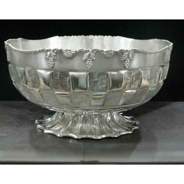 Silver fruit bowl