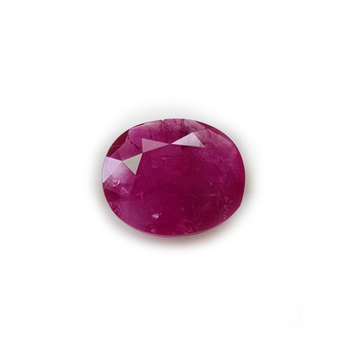 3.87ct round pink ruby-manek