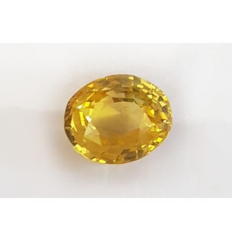 3.05ct round yellow yellow sapphire pukhraj