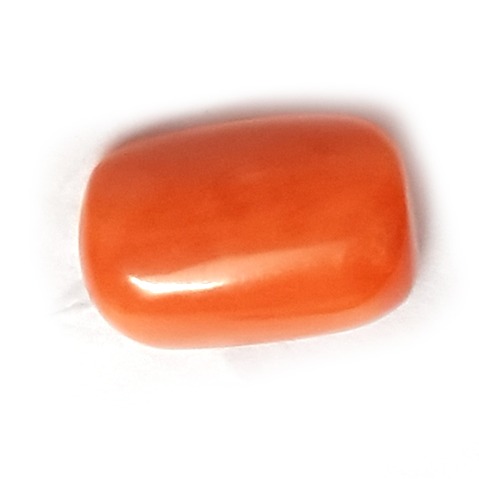 13.06ct rectangle orange natural coral mungaa