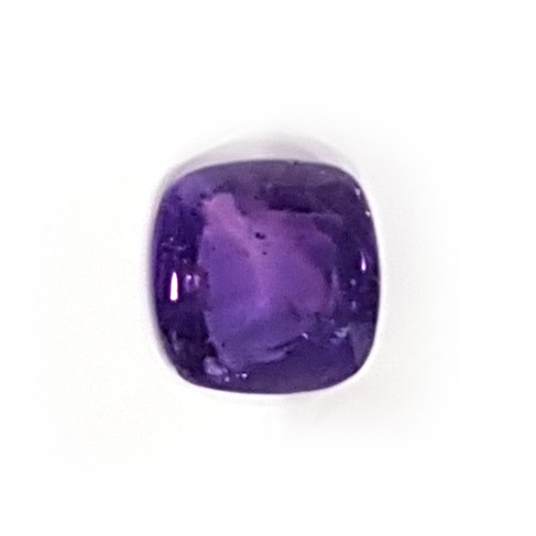 5.00ct cushion single purple sapphire