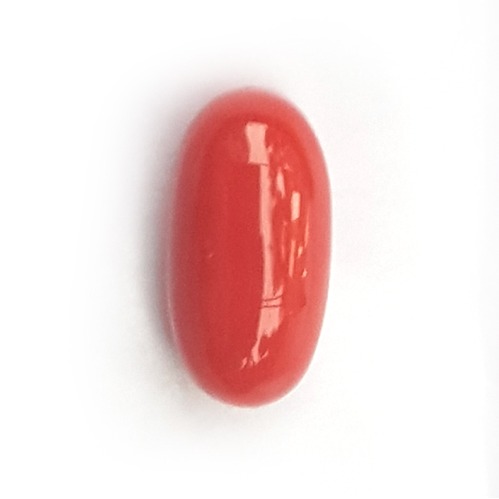 10.11ct (11.11 Ratti) oval Natural red-coral (mungaa)