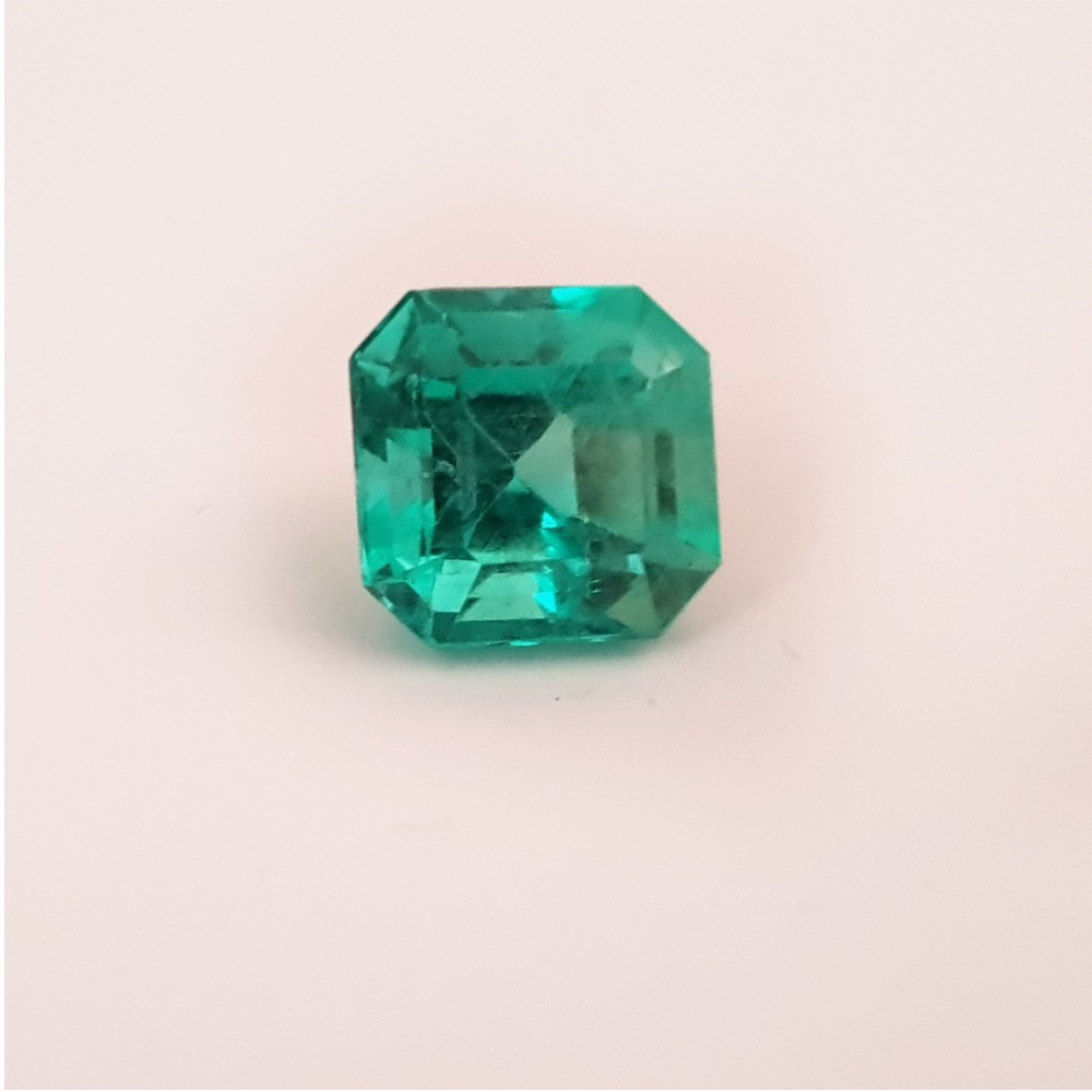 4.96ct cushion natural green emerald-panna