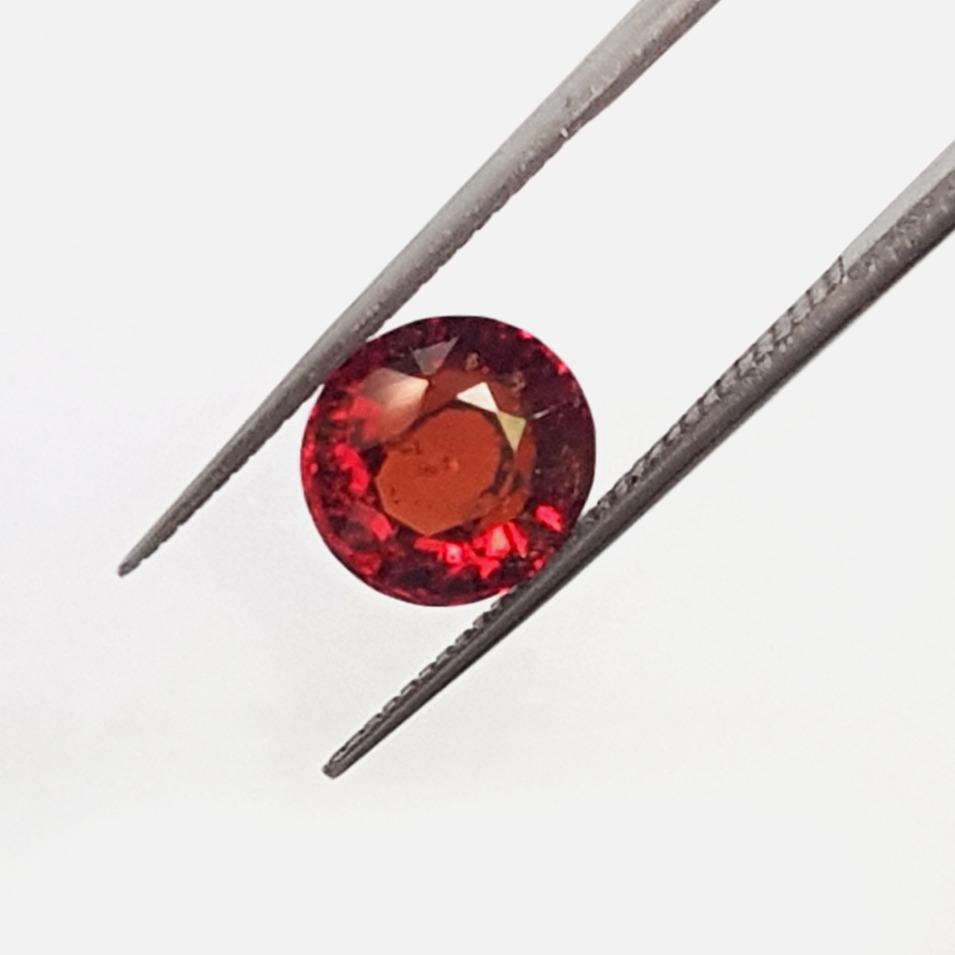 3.35ct round natural brown hessonite gomed
