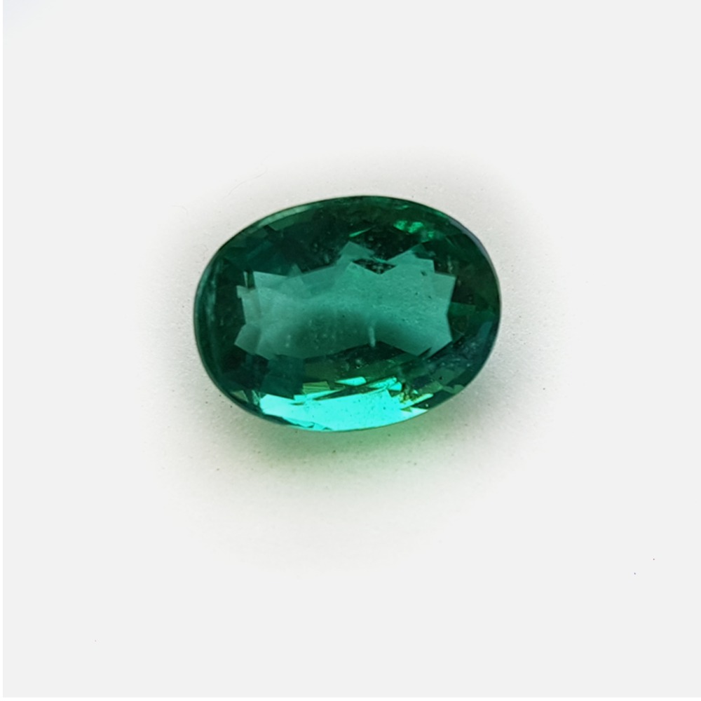 4.25 carat natural oval green emerald-panna